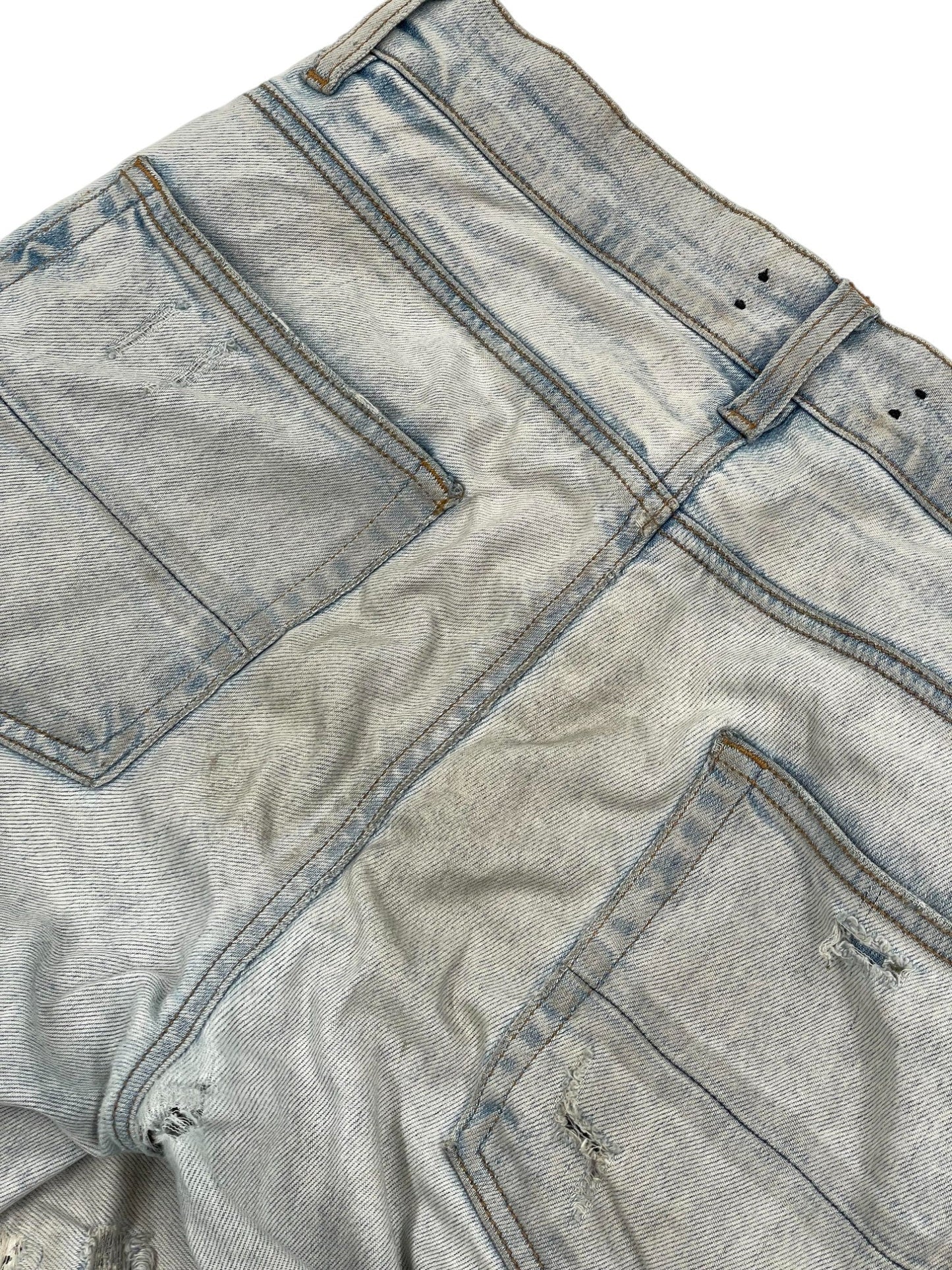 Amiri Light Wash White Bandana Patch