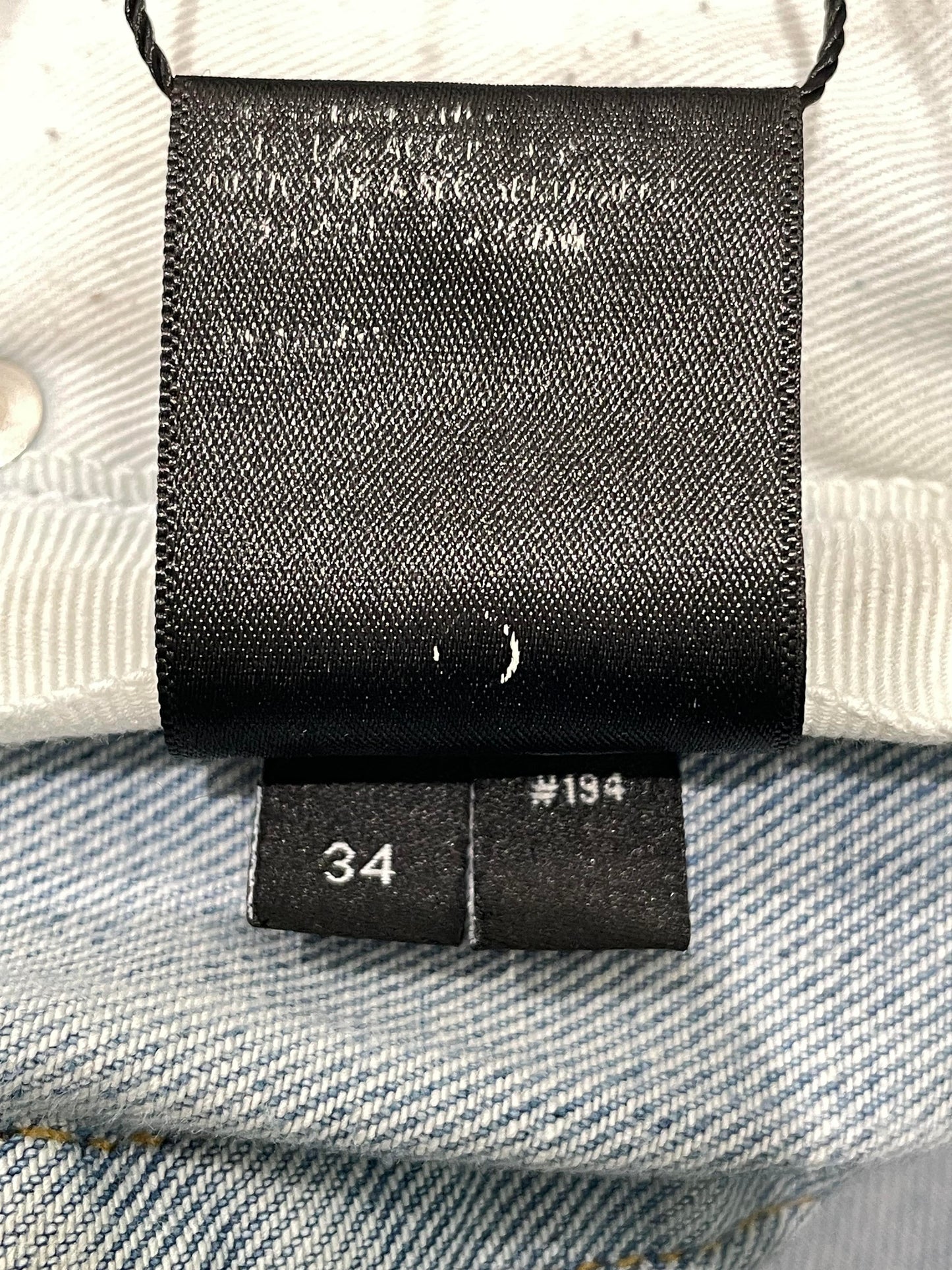 Amiri Thrasher White Stripe Light Wash Jeans