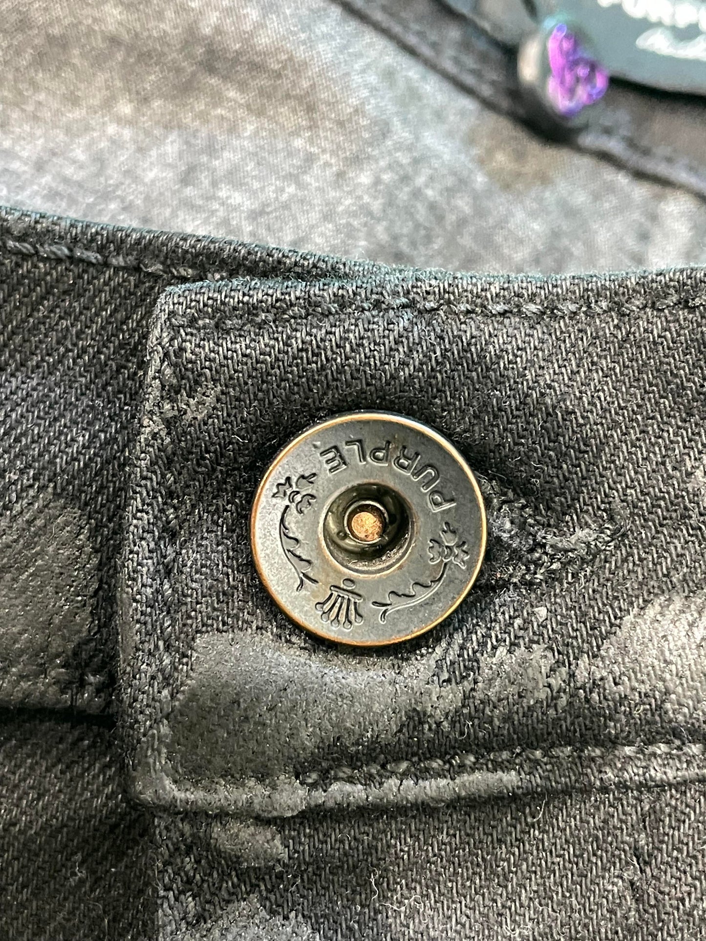 Purple Jeans Black Wax