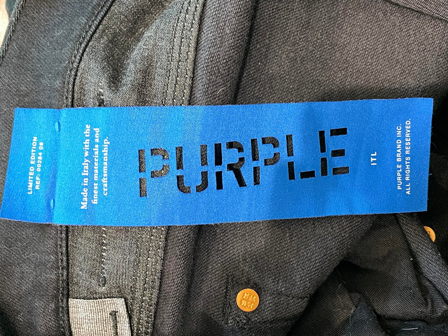 Purple Jeans Black Wax