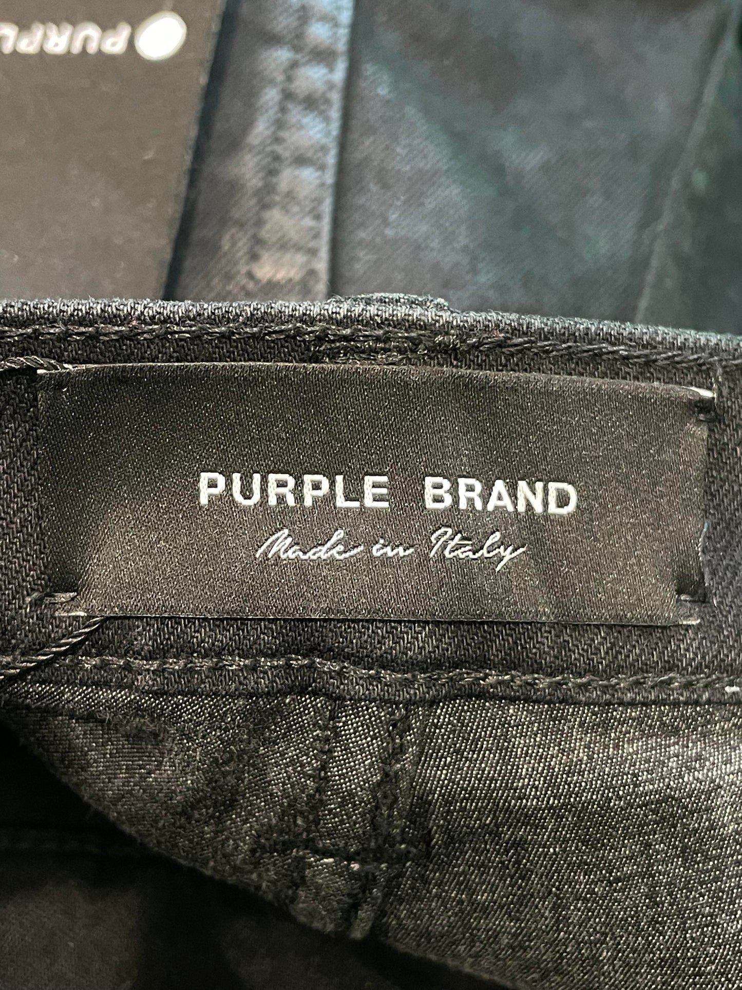 Purple Jeans Black Wax