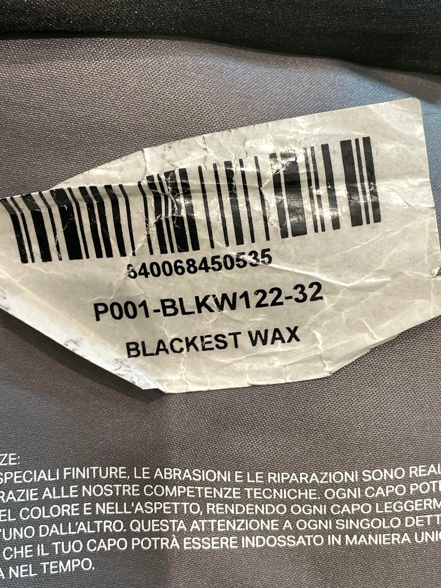 Purple Jeans Black Wax