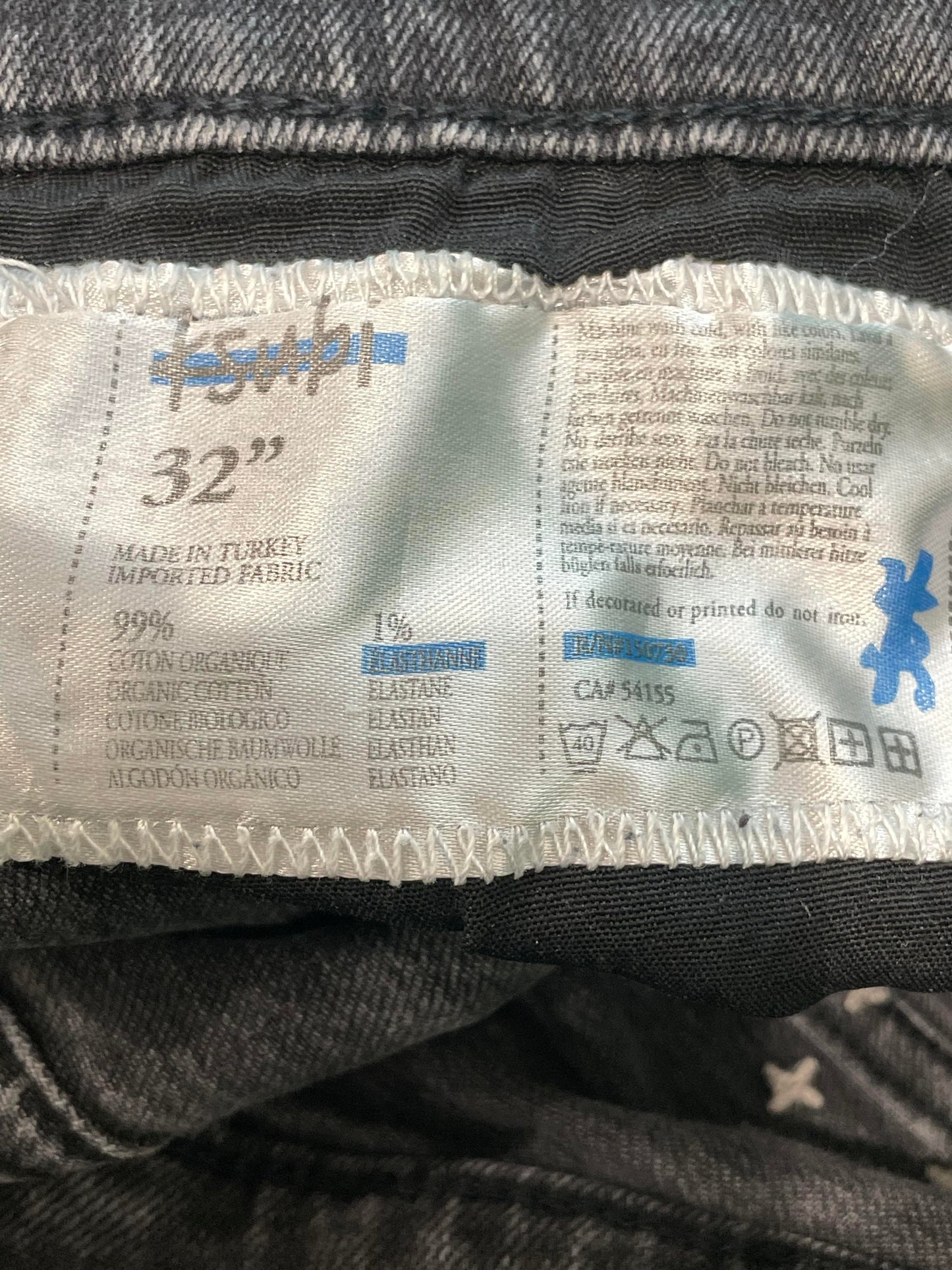 Ksubi Jeans Black Wash Plain