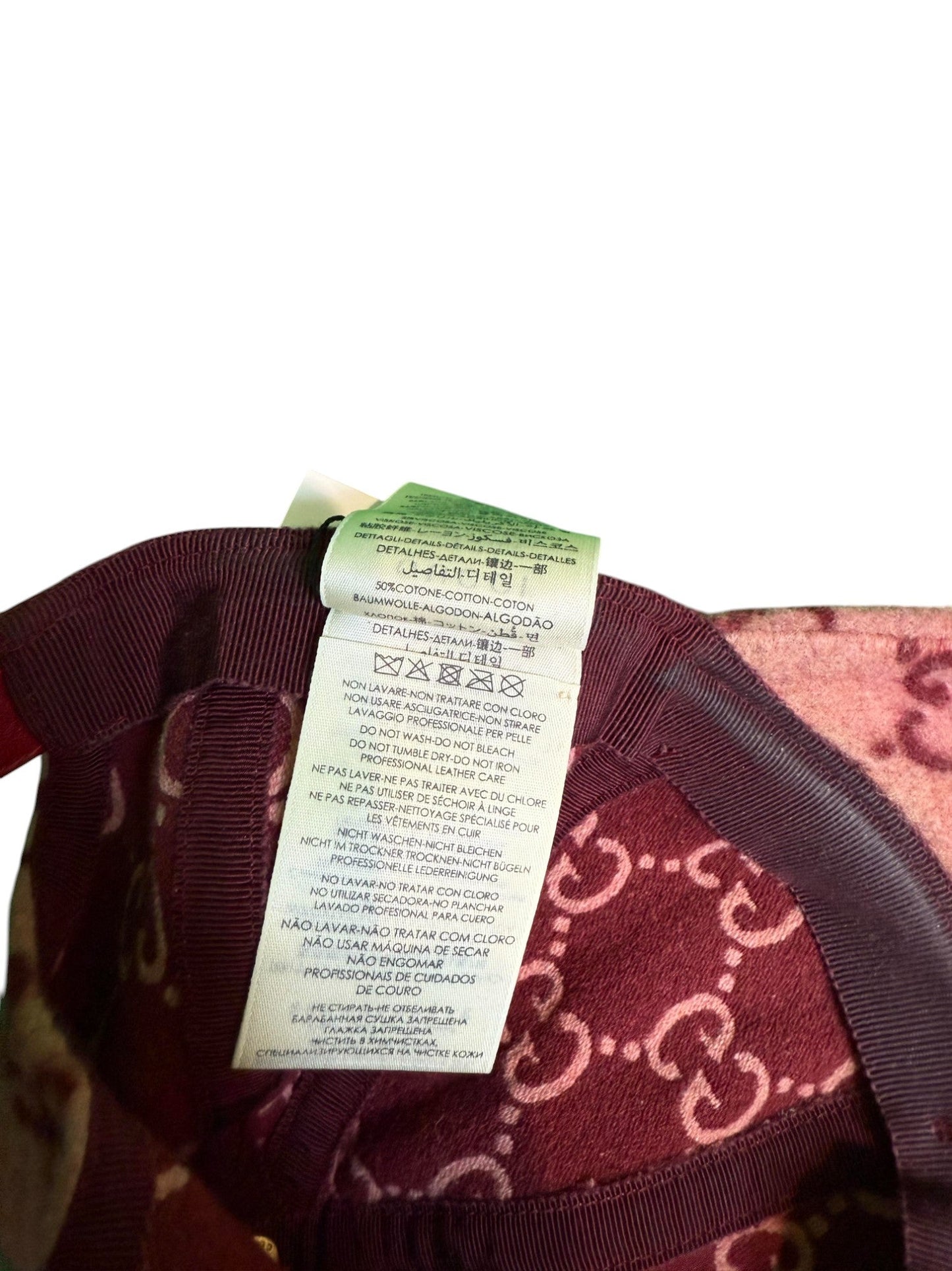 Gucci Felt Monogram Pink Hat