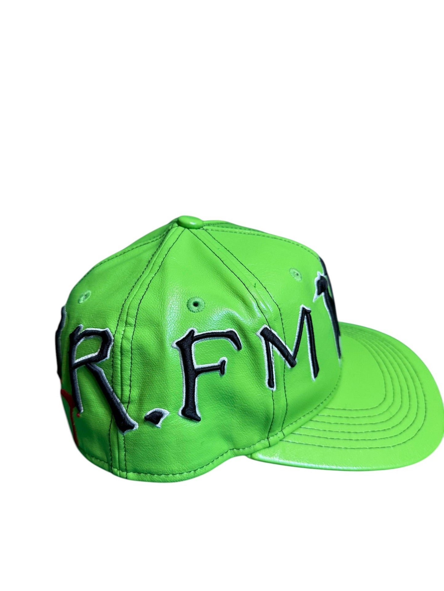 Murder FM Fitted Slime Green Cap