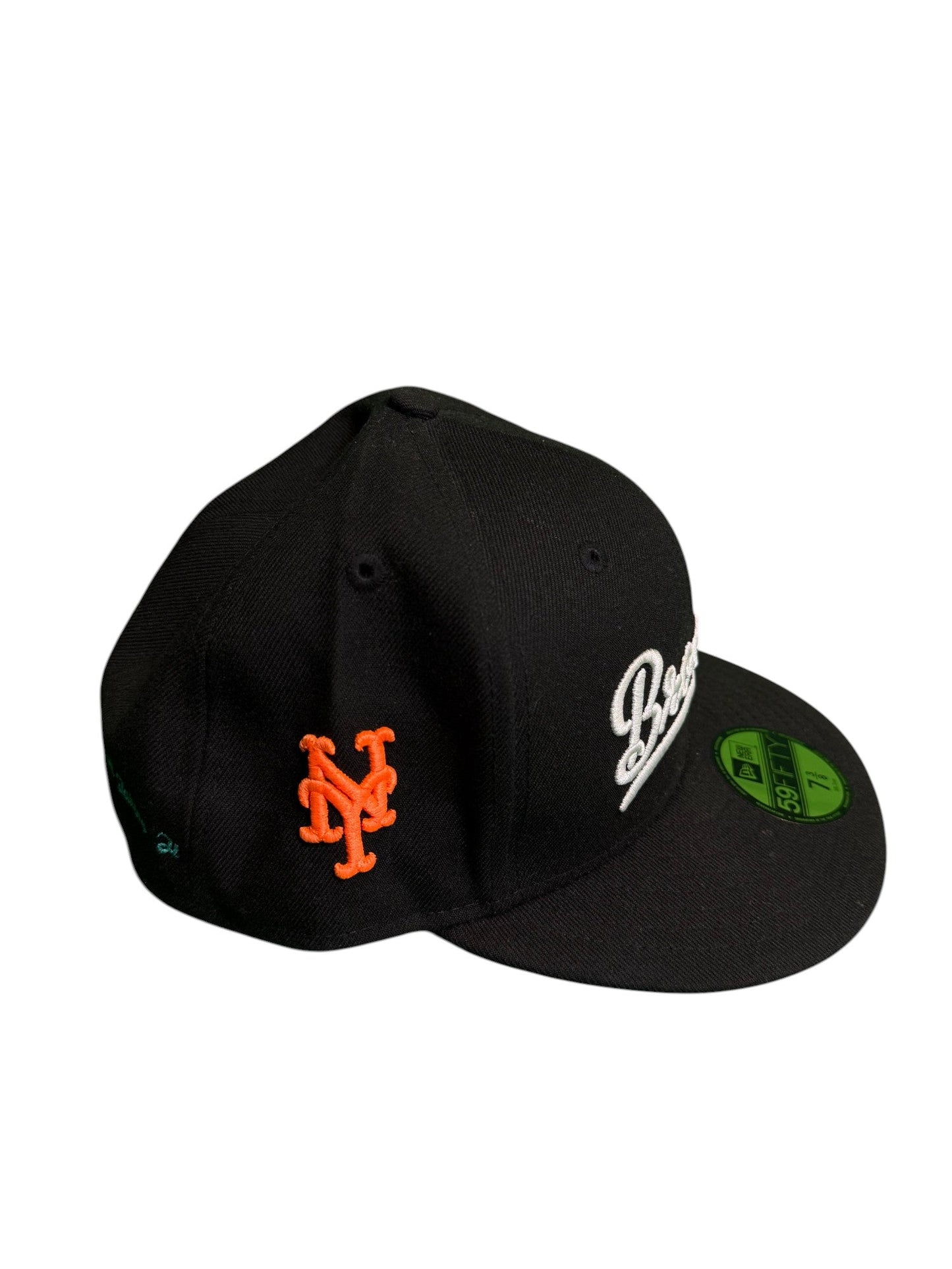New Era Slow Bucks Brooklyn Fitted Black Grey Brim Cap