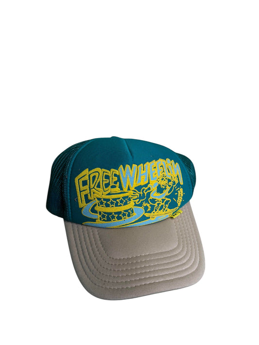Kapital Trucker Teal Tan Hat
