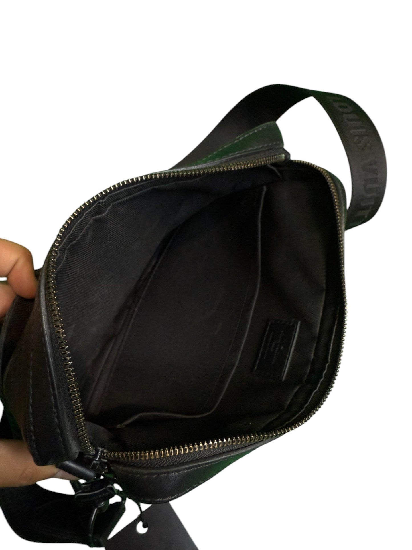 LV Side Black Bag