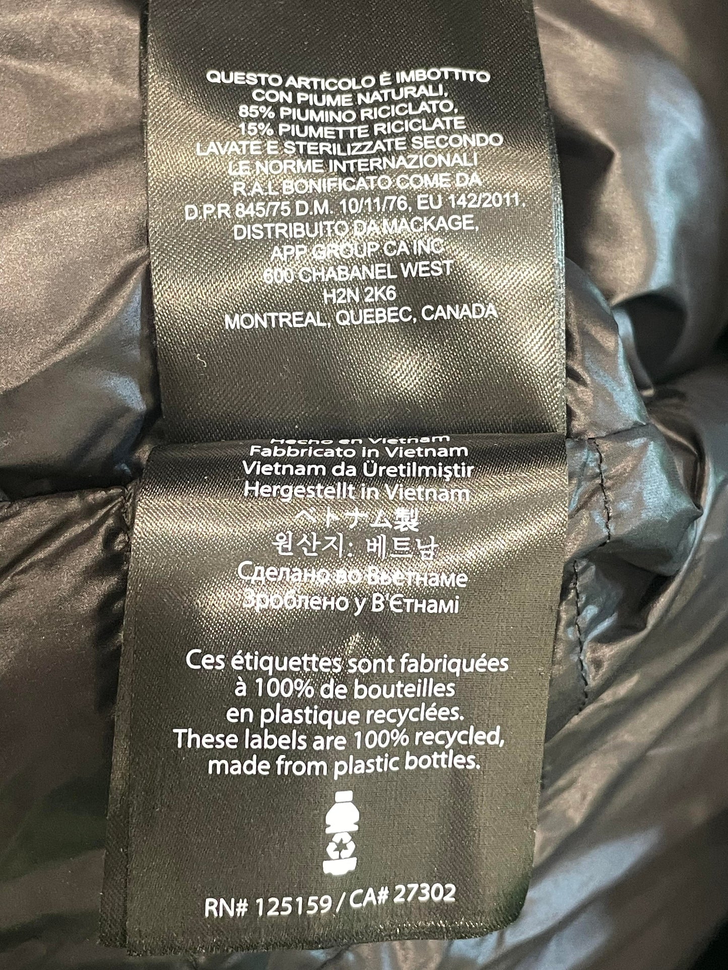 Mackage Black Puffer Coat