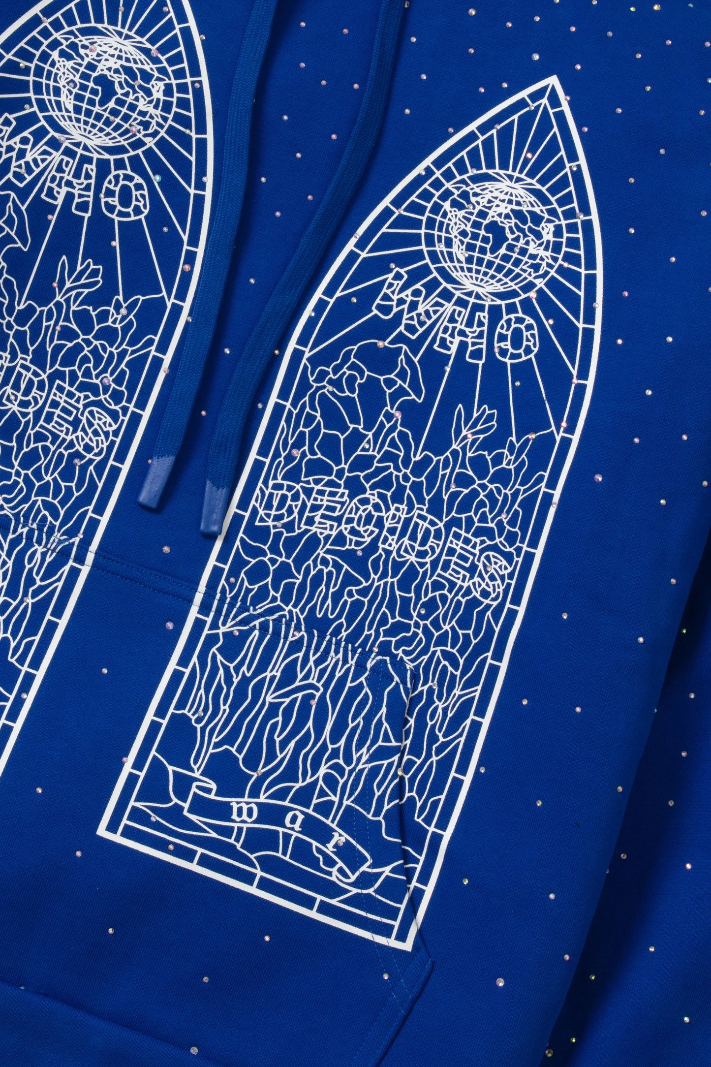 WDW "Stained Glass" Rhinestone Indigo Hoodie
