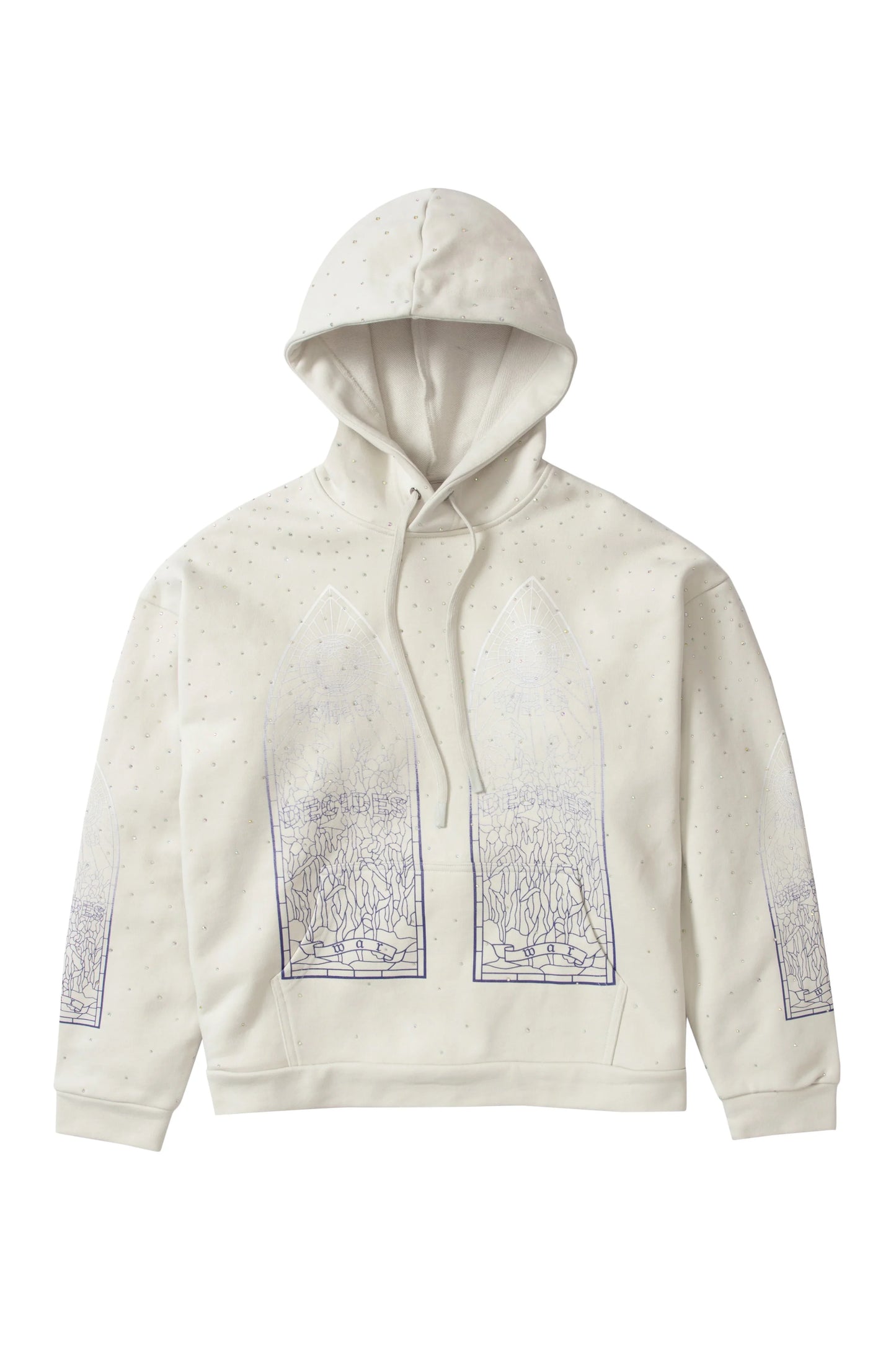 WDW "Stained Glass" Rhinestone Cream Hoodie
