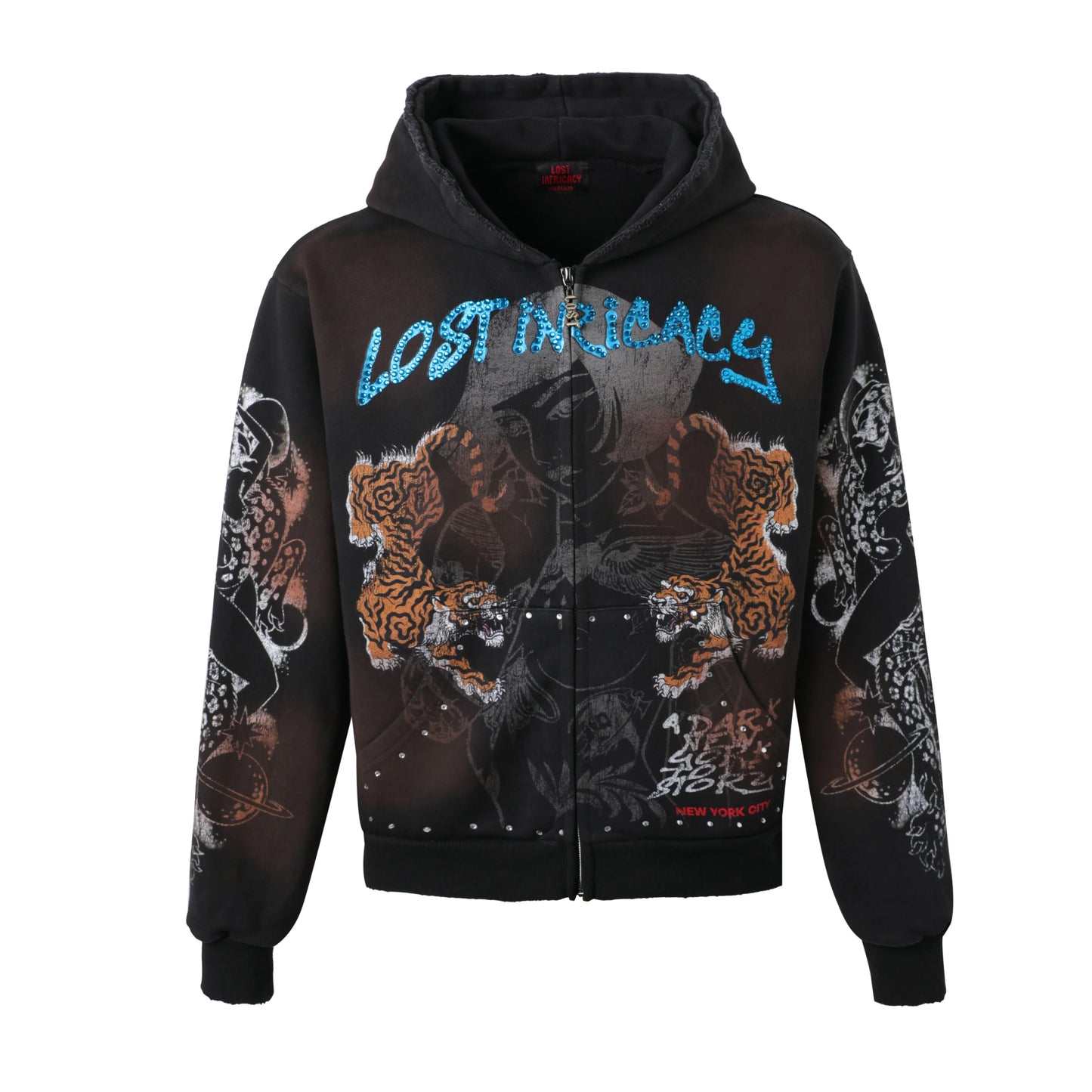 Lost Intricacy Twin Tiger Zip Up