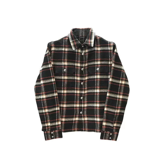 Chrome Hearts "Work Dog" Flannel Button Down Shirt